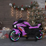 12V Electric Motorcycle for Kids, Powered Toy Motorcycle, Child Motorcycle Ride On with Light Wheels 51587563