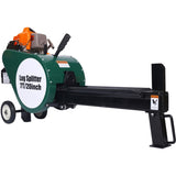 Double Flywheel Electric Log Splitter 7-Ton Compact Horizontal Gas Log Splitter with Auto Return W46542961