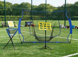 Blue Portable Baseball Practice Net Set with 7.5x7ft Catcher Net Ball Caddy Batting Tee - Hitting 51140326