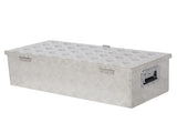 30" Elegant 5-Strips Pattern Aluminum Toolbox Silver 70391005
