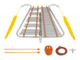 29 Key Marching Glockenspiel Silver Aluminum C5-A7 Tune, Adjustable Length with Mallets & Belt 05432339