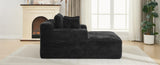 Full- compressed Chaise Lounge Sofa Bed 48.8" Upholstered Sofa Couch with Removable Pillows, Modern N719P288545B