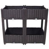 Planter Raised Beds - Elevated Planter Garden Box with Drainage Plug Raised Garden Beds for W465P187500