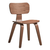 Walnut Side Chair with Tapered Leg B062P209232