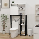 Over The Toilet Storage Cabinet, Bathroom Over Toilet with Sliding Barn Door,Adjustable W282138090