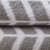 ZUN Cotton Jacquard Bath Towel 6 Piece Set Grey See below B03596398