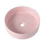 Ceramic Circular Vessel Bathroom Sink Art Sink W99977119