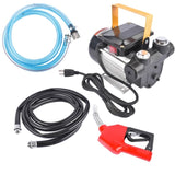 Self Priming 110V AC 16GPM Oil Transfer Pump Fuel Diesel Pump Kit w/ Hose Nozzle 15684399