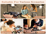 2-in-1 vanity case with sliding front drawer, flat left drawer, detachable caster wheels, aluminum, 06533601