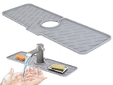 2 pack Silicone Faucet Splash Mat, Food Grade Sink Drip Catcher Pad, Fits Faucet Tube up to 2.48 in, 71155941