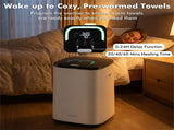 White 23L Towel Warmer 450W Fast Heating, Portable Compact Towel Heater for Bathroom Spa Home Use 26028126