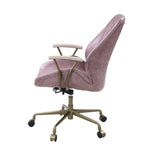 ZUN Pink Office Chair with Swivel B062P215467