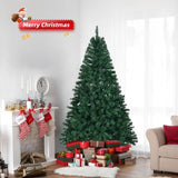 6 FT Pre-lit Artificial Christmas Tree, Hinged Xmas Pine Tree with 1000 Branch Tips, 350 Lights and 25437080