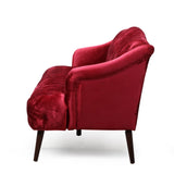 Comfy 3-seat Sofa with Wooden Legs, PU, for Living Room and Study N760P178601R