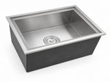 Drop-In Ice Chest, Stainless Steel Ice Storage Box with Lid and Drain Hose, Ice Bin for Chilled 89337079