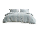 Full/Queen 3 Piece Cotton Jacquard Duvet Cover Set B03596482