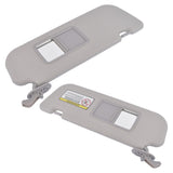 Set of 2 Sun Visor Left and Right Side Gray Fit for Hyundai Veloster 1.6L l4 2012-2015 93124603