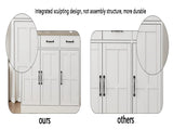 47.95" Farmhouse Buffet Cabinet Storage Sideboard with 2 Drawers and 4 Doors for Dining Living Room W282138088