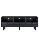 ZUN TV stand,TV cabinet,American country style TV lockers,The toughened glass door panel,Metal W679P163723