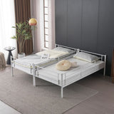 Twin Over Twin Convertible Bunk Bed with 2 Storage Drawers, Metal Bunk Bed Can be 65723139