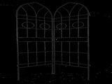 4 Pack Metal Garden Trellis 78.7" x 19.7" Rustproof Trellis for Climbing Plants Outdoor Flower W158681138