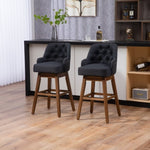 ZUN COOLMORE Bar Stools Set of 2 Counter Height Chairs with Footrest for Kitchen, Dining Room And 360 W395P145294