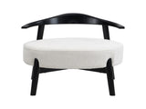 Upholstered Accent Chair, Modern Living Room Chairs, Reading Armchair for Sunroom Bedroom, Beige, N779P264850B