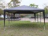 10'x30' Outdoor Party Tent with 8 Removable Sidewalls, Waterproof Canopy Patio Wedding Gazebo, Black 73401213