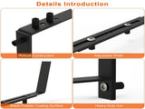 Adjustable Heavy-Duty Iron Planter Bracket 6.1-11.6" Extendable Tray 2.36-6.9" Two-Level 76808044