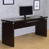 ZUN Cappuccino Floating Top Computer Desk B062P153858