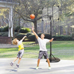 ZUN Portable Basketball Hoop Adjustable 7.5ft - 9.2ft with 32 Inch Backboard for Youth Adults Indoor 56980136