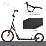 youth scooter is equipped Dual Brakes - Black 05552574