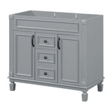 ZUN 36'' Bathroom Vanity without Top Sink, Cabinet only, Modern Bathroom Storage Cabinet with 2 Soft 30359422