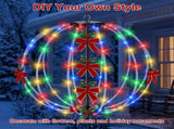 2 Pack Christmas LED Ball Lights, 12in & 16in RGB Light Balls with Remote Timer, 8 Modes & 8 74555864