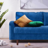 56.3" Velvet Round Arm Apartment Loveseat 75528308