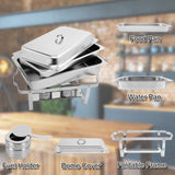 9L-1*2 Single Basin Two Set Stainless Steel Rectangular Buffet Stove 49867937