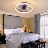 Ceiling Fans with Lights Dimmable LED Embedded installation of thin modern ceiling fans W1340120485