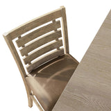 Set of 2 Dining Counter Height Chairs Modern Farmhouse Rustic Look Distressed Design Ladderback W2537P168503