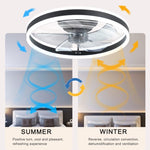 ZUN Ceiling Fan with Lights Dimmable LED W1340103783