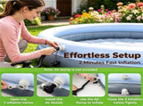 94.5 x 55.5 Large Capacity Outdoor Inflatable with Sunshade Tent, TearResistant PVC BlowUp 94890103