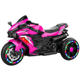12V Electric Motorcycle for Kids, Three Wheels Battery Powered Ride On Motorbike, Ride on Toy with W3380P310000