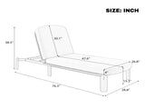 Outdoor Chaise Lounge Patio Chaise Outdoor Reclining Chair Pool Lounge Chair with N719P445623F