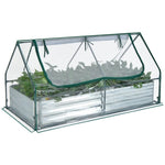 ZUN Mini garden bed Silver 07307019