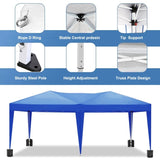 ZUN 10'x20' EZ Pop Up Canopy Outdoor Portable Party Folding Tent with 6 Removable Sidewalls Carry Bag W1205P170740