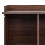 ZUN 10-shelf Bookcase,Walnut W331P236404