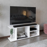 ZUN Goodwood Minimalistic Tv Stand for 65-Inch TV With 5 Open Shelves B200P235843