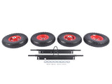 Solid Never Flat Tires All-Terrain Wheel Kit Replacement for Honda EU3000is Generator 47928350