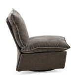 Detachable Dark Grey Chenille Single 360 Swivel Rocking Rocker,360 Swivel Sofa Chair & Single Sofa W1164P190848