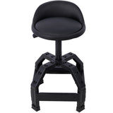 Pneumatic 360 Degree Swivel Stool, Mechanics Rolling Creeper Seat, Heavy Duty Mechanics Stool,black W46590157