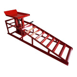 ZUN 1 x 2T Auto Car truck Service Ramp Lift Heavy Duty Hydraulics Repair Frame Red 21983827